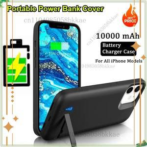 아이폰 16 Pro 15 Max 14 Plus 13 12 Mini 11 X 7 8 SE 2020용 10000mAh 배터리 케이스 보조
