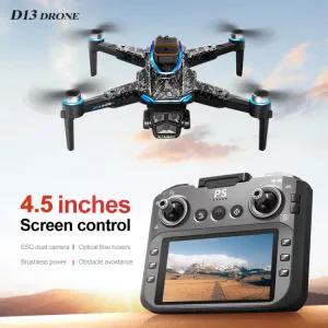드론 새로운 D13 RC 4K 전문 HD 플 카메라 5G WIFI FPV 360 ° 장애물 회피 브러시리스 대형 스크린 콥터