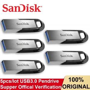 3.0 USB 메모리 3.2 드라이브 대용량 C타입 귀여운 5 개/몫 SanDisk Ultra Flair Pendrive SDCZ73 64GB 32G