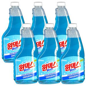 윈덱스 유리세정제 500ml 교체용 6개
