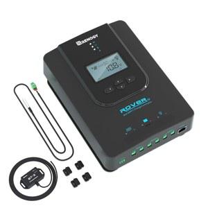 Renogy 40A 12V /24V 자동 DC 입력 MPPT 태양광 충전 컨트롤러 매개 변수 조절 가능한 LCD 디스플레이 패널 레귤레이터 젤 밀봉 플러딩 및 리튬 배터리, 로버 w / 블루투스, 블랙