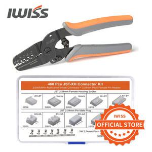 IWISS IWS 2820 460PCS JST XH 커넥터 키트 미니 핸드 압착 펜치 세트 JAM, Molex, Tyco, JST 터미널용 압착 도구