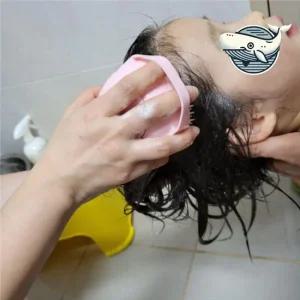 부드러운 실리콘 헤어 샴푸브러쉬 아기 전용 샴푸브러쉬 두피브러쉬 샤워브러쉬 샴푸솔