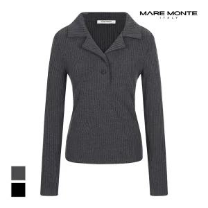 [마레몬떼] 골지 카라 티셔츠_M238MTS78P0