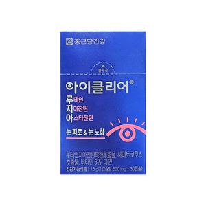 종근당건강 아이클리어 루테인 지아잔틴 아스타잔틴 500mg x 30캡슐 /An