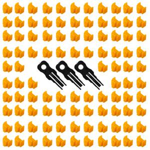 DUNIDEN 랜 포트락 rj45 잠금장치 알100 키3 오렌지 LAN3100OR