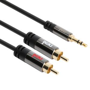 3.5mm 3극 스테레오 to 2RCA케이블 1.5M 오디오 스피커 PC TV 연결선