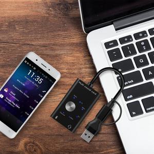 외장 사운드 카드 USB 2.0 C 타입 스테레오 마이크 어댑터 노트북 헤드셋 PC 스피커용 전문 컨버터