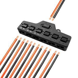 YRMSF LED 스트립 커넥터 3/6 포트 아웃 라인 스플리터 범용 DIY 배선 케이블 조명용 홈 터미널 블록