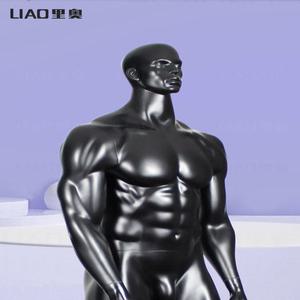 모델 소품 매트 무광 남자 헬스 남자마네킹 근육질 특징 블랙 전신마네킹 마네킹