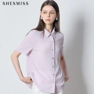 [쉬즈미스(SHESMISS)] 도로시 포켓 반팔 카라 셔츠 (택가격: 148000원)
