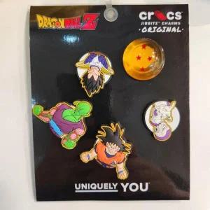[크록스] HC03 Jibbitz 드래곤볼 5팩 세트 DragonBall Z 파츠 참 손오공 배지터 피콜로 1 (S34575614)