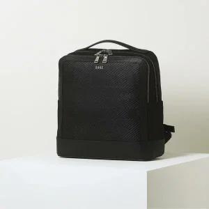 [닥스핸드백] 블랙 가죽배색 나일론 백팩 DBBA2F308BK
