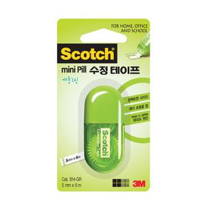 3M 스카치 수정 테이프 미니 필 디스펜서 문구 사무 화이트 테이프