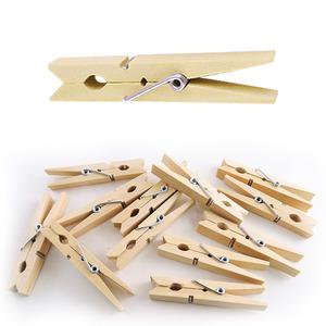 나무집게 (나무색) 7.2cm X 50개 우드 사진집게 사진걸이 메모꽂이