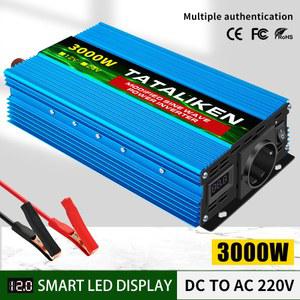 TAT 50HZ 220V 자동차 사인파 1500W AC 태양광 12V 수정 변환기 변압기 전력 KEN 전압 인버터 3000W 에서