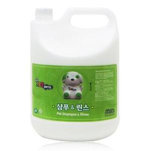 펫퍼스 대용량 (린스) 겸용 4L 애견용품 고양이용품 에센스 컨디셔너 목욕 미용 위생 샴푸 GW14A9766