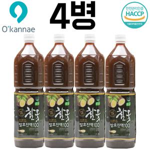 옻가네 국산 옻안타는 참옻 발효 진액100%(1.5Lx4병)/옻밥 건강밥 냉증 삼계탕 옻물 옻진액 옻효능