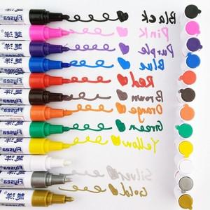 마커 페인트마카 글라스펜 페인트 마카 틈새 마킹펜류 유성 펜 12색 리퀴드 마킹펜 아크릴