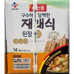 재래된장(해찬들 14K)/업소/대용량/된장/요식업/맛있는/식당용/업소용/요리/찌개/음식/가게/요리용/식당