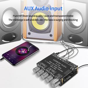 홈 오디오 설정 서브우퍼 제어 기능을 갖춘 2.1 채널 Bluetooth 5.1 증폭기 보드