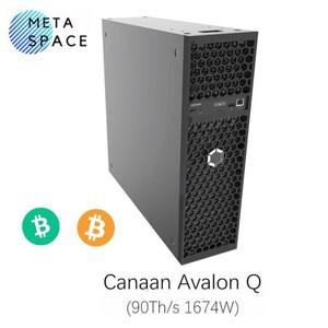 비트코인 채굴기 Avalon Q 90TH/s 1674W ASIC 채굴기 저소음 가정용 BTC PSU 포함 110-220V 지원