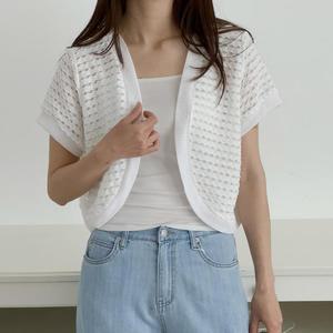 빅사이즈 506 여름휴양지시스루볼레로 DGOU770