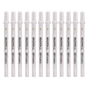 [셀러에이드]중성펜 0.5mm 12개입 화이트 1다스 겔리롤 젤펜