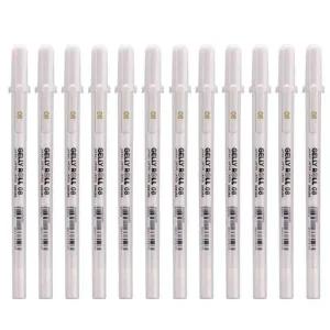 [셀러에이드]12개입 화이트 1다스 겔리롤 젤펜 중성펜 0.8mm