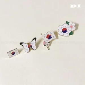 태극기 무궁화 깃발 나비 뱃지 우리나라 단체 학교 유닉크한느낌 독특한디자인 큐티하트