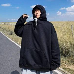 베이직 커플 후드티 캐주얼 포켓 가벼운 단체복