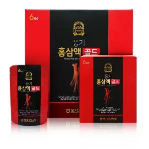 [풍기인삼농협 직영] 황풍정 풍기 홍삼액골드 80mlx60포 /쇼핑백포함