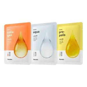 [한스킨 BEST] 바이탈40 레이어링 고농축 앰플 마스크팩 30매 (아쿠아/프로폴리스/콜라겐)