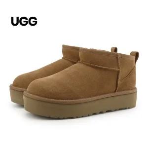 [UGG](여성225-245) 어그 UGG 클래식 울트라 미니 플랫폼 K 스웨이드 방한 부츠 (1157791K-CHE)