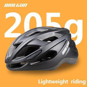 WALGUN 초경량 205g 자전거 헬멧 도로 승마 장비 일체형 남여 스쿠터