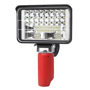 밀워키 M12 LED 워크 라이트 32W 배터리 구동 i#e#s: 4800LM ^^ 무선 12V 호환 휴대용 손전등 90 회전 가능 2가지 모드 홍수등 실내외 캠핑 비상 :i#e#s#s