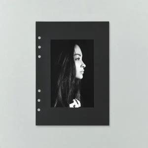 [보리보리/아트박스 POOM]아트박스/모노라이크 A5 6공 베이직 앨범리필 - 블랙