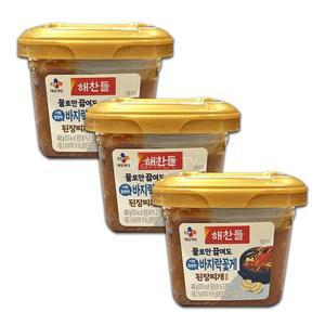 해찬들 된장찌개양념 450g x 3개 바지락 꽃게