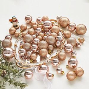 테이블 블루 크리스마스볼 트리 케이스 NAVIDAD 크리스마스 7CM 리본 인테리어