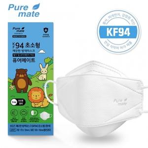 퓨어메이트 뉴브리지 KF94 화이트 마스크 (초소형) (50매)