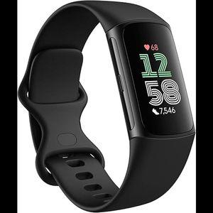 Fitbit Charge 6 피트니스 트래커 - 구글 앱 탑재 GPS 옵시디언/블랙