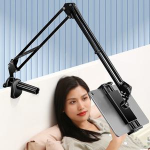 태블릿 거치대 아이패드 스탠드 갤럭시탭 패드 받침대 침대 책상 테이블 높이조절 집게형