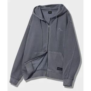 JEEP [330g] 피그먼트 2way Peak-Logo 후드집업 (JP5TZU612GR)