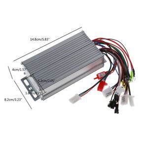 전기 자전거 E 스쿠터용 브러시리스 모터 컨트롤러 속도 조절기 36V 48V 500W 12 파이프 와이어