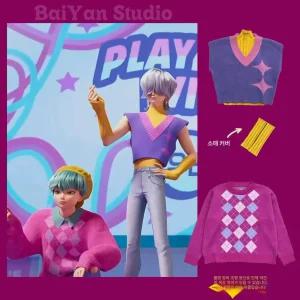 케이팝데몬헌터스 케데헌 굿즈 사자보이즈 베이비 미스터리 코스튬 유니폼 코스프레 의상 패션