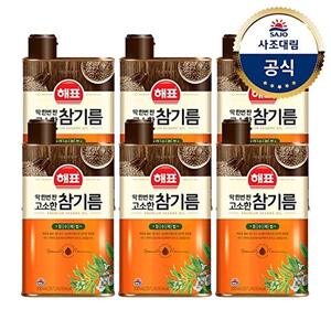 [사조대림][사조대림] 해표 고소한참기름 500ml x6개