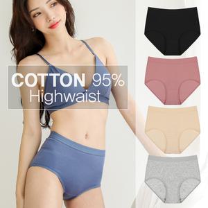 B1106편안한 면팬티 하이웨스트 밴딩면팬티 면삼각 여성팬티 여자팬티