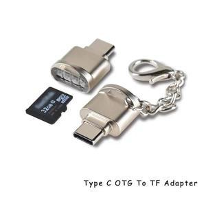 타입 C OTG To TF 어댑터 마이크로 SD 메모리 카드 리더기 삼성 화웨이 샤오미 Microsd 노트북용 알루미늄