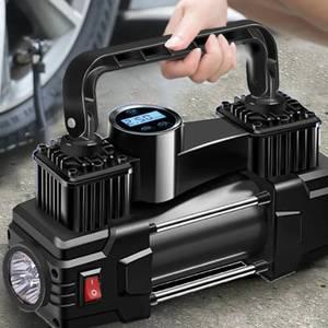 타이어공기주입기 펌프 차량용 타이어 공기 압축기 12V 150PSI 팽창기 전기 압력 게이지 휴대용 인플레이션