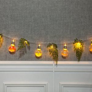 크리스마스 가랜드 벽장식 LED 메이플 스노우 180cm (DIY) 소품 벽걸이 데코 행사